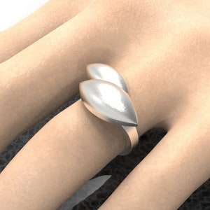 Massiver 925 Sterling Silber Verstellbarer Ring