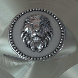 Solid 925 Sterling Silver Lion Ring Ring Signet