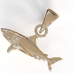 14k gold shark pendant 10k 14k yellow white rose gold shark charm