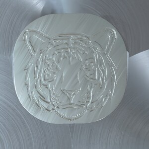 Solid 925 Sterling Silver or Oxidized Tiger Head Ring