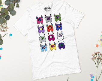 LGBTQIA Pride Minmon + Short-Sleeve Unisex T-Shirt