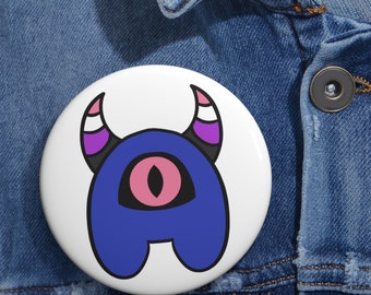 Genderfluid Pride Minmon + Pin Button