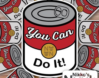 You CAN Do It Sticker | Positivity, Growth, Encouragement, Laptop, Waterbottle