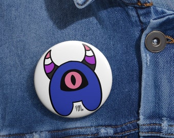Genderfluid Pride Minmon + Pin Button