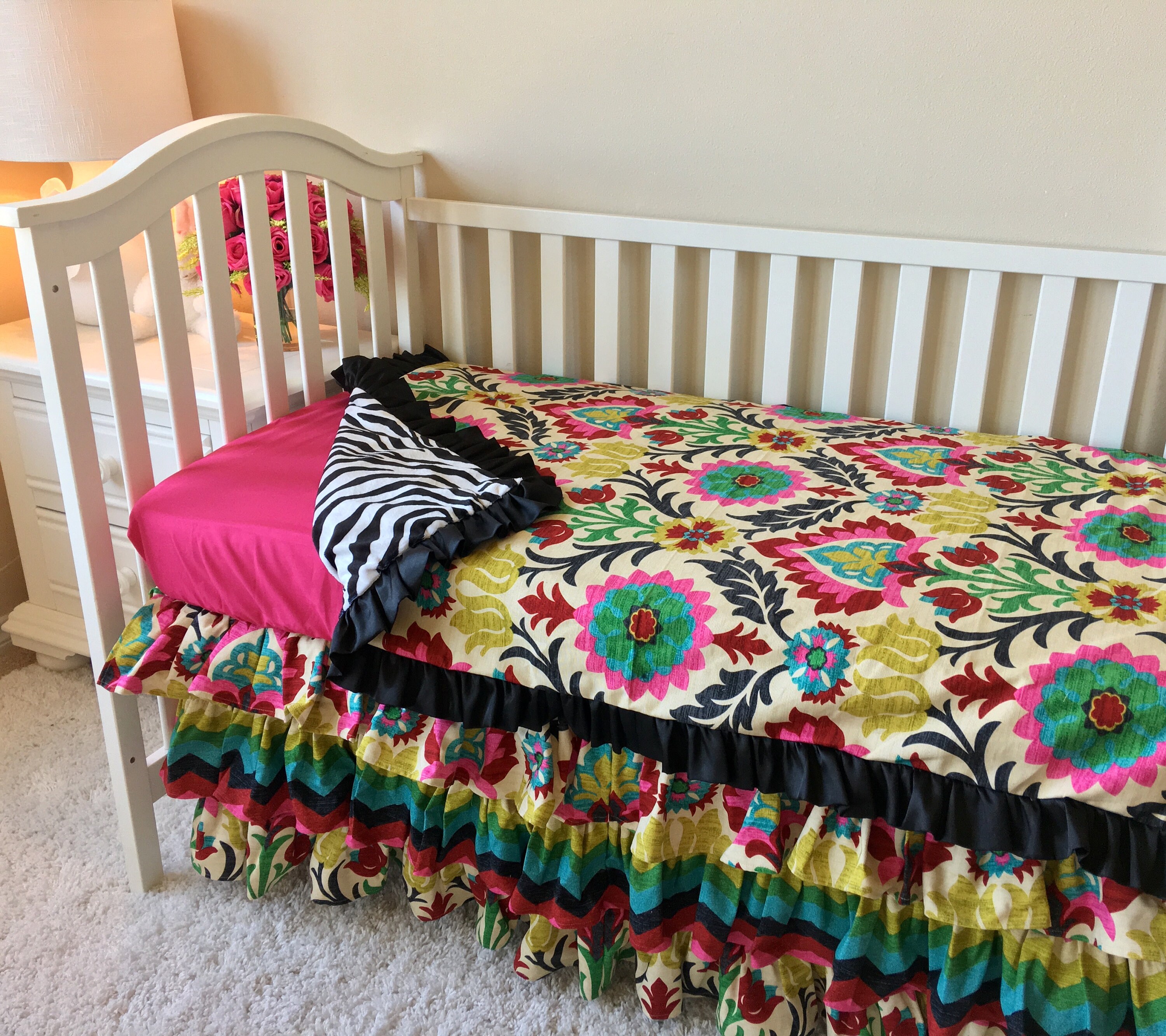 Fancy Damask Baby Blanket Zebra Baby Blanket Modern Baby or Etsy