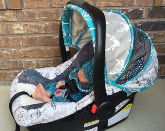 Custom Infant Car Seat Cover 4 PC Set Cars Infant Car Seat Custom Infant Car Seat Cover 4 PC Set Cars Infant Car Seat