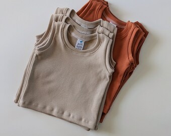 Rib Knit Baby/Toddler Tank Top//Summer Clothing//Gender Neutal