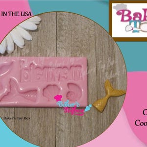 Mermaid Silicone Mold - Mermaid Tail Mold - Mermaid Mold - Food Safe Mold – Silicone Mold – Flexible Mold – Craft Mold – Fondant Mold - Mold
