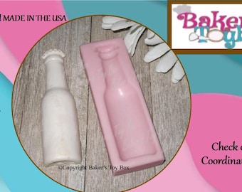 Moules En Silicone QDMOLDS Forme Bouteille De Vin – Pour Gâteaux, Chocolats, Pâte à Sucre
