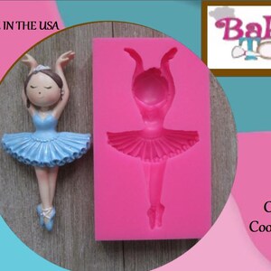 Ballerina Silicone Mold, Ballerina Mold, Silicone Mold, Food Safe Mold, Craft Mold, Resin Mold, Clay Mold, Fondant Mold, Chocolate Mold