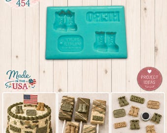Military Silicone Mold, Silicone Mold, Food Safe Mold, Craft Mold, Resin Mold, Clay Mold, Fondant Mold, Chocolate Mold, Modeling Mold, Molds