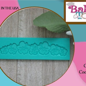 Garland Hibiscus Mold, Silicone Mold, Food Safe Mold, Craft Mold, Silicone Mold, Resin Mold, Clay Mold, Fondant Mold,  Molds