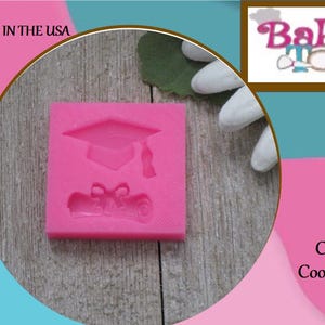Mini Graduation Silicone Mold, Food Safe Mold, Craft Mold, Silicone Mold, Resin Mold, Clay Mold, Fondant Mold, Modeling Mold