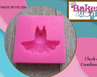 Tutu Mini Silicone Mold, Ballerina Dress Mold Silicone Mold, Food Safe Mold, Craft Mold, Resin Mold, Clay Mold, Fondant Mold, Chocolate Mold