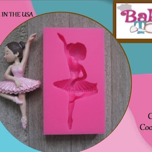 Ballerina Silicone Mold, Ballerina Mold, Silicone Mold, Food Safe Mold, Craft Mold, Resin Mold, Clay Mold, Fondant Mold, Chocolate Mold