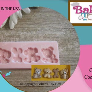 Puppy Silicone Mold - Dog Silicone Mold - Dog Mold - Food Safe Mold – Silicone Mold – Flexible Mold – Craft Mold – Fondant Mold - Mold