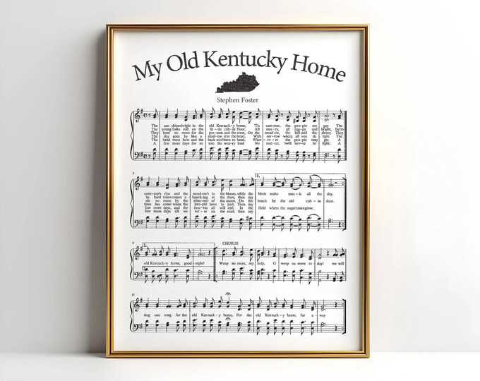 My Old Kentucky Home Print - Etsy