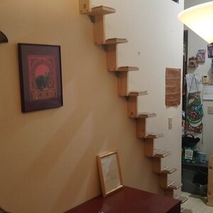 Cat Staircase. Cats can climb from floor to ceiling. Turn your home into a cat duplex. image 6