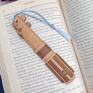 Star Wars Anakin and Rey and Luke Skywalker / Darth Vader Lightsaber Bookmark with Tassel image 1