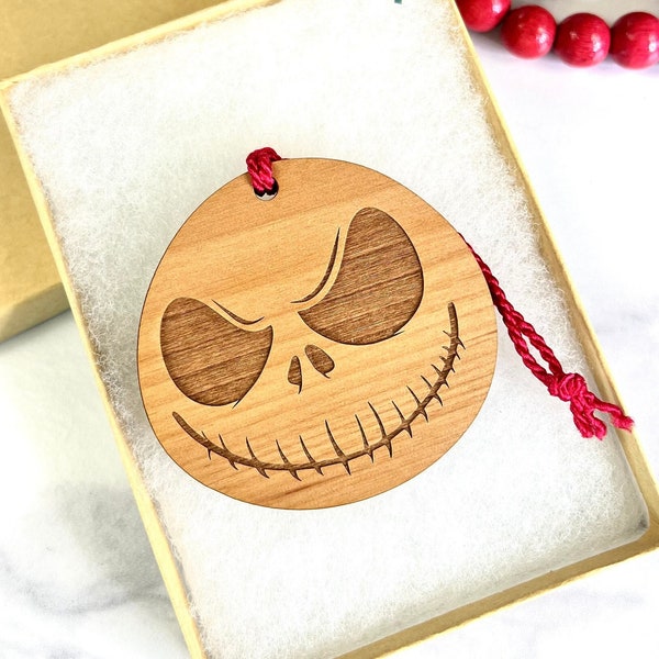 CUSTOM Jack Skellington Ornament - Christmas Tree Ornament - Nightmare Before Christmas - Personalization Available - Add Gift Card Holder