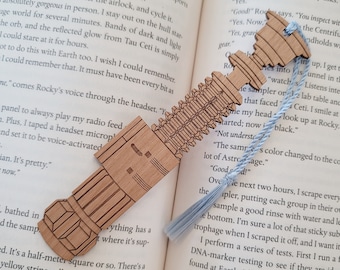 Obi-Wan Kenobi Original Trilogy Lightsaber Bookmark – Star Wars Alder Wood with Tassel