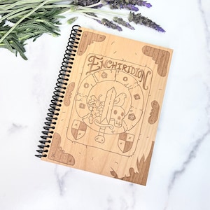 Adventure Time Enchiridion Wood Notebook - Laser Engraved Hardwood Planner Journal