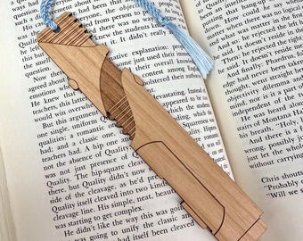 Depa Billaba Lightsaber Bookmark – Laser Engraved Alder Wood