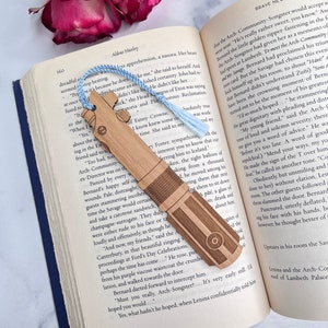 Star Wars Anakin and Rey and Luke Skywalker / Darth Vader Lightsaber Bookmark with Tassel image 7