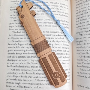 Star Wars Anakin and Rey and Luke Skywalker / Darth Vader Lightsaber Bookmark with Tassel image 3