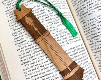 Star Wars Reath Silas Lightsaber Bookmark – Laser Engraved Wood