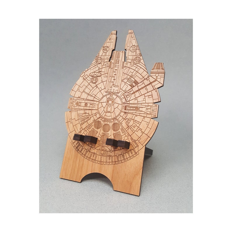 Millennium Falcon Phone Stand Smart Phone Docking Station Works for all Phones image 1