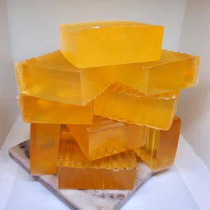 RAW Homestellt Honig Sweet Mango Citrus Glycerin Seife - empfindliche Haut feuchtigkeitsspendend, natürliche Gesichts + Körperreiniger Bar - Handgefertigt von mir