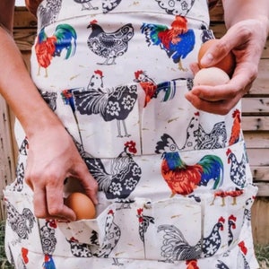  Chicken Egg Collecting Apron - Egg Gathering Aprons for Little  Kids - Child Egg Apron Fresh Eggs with Sturdy Pocket for Chicken Coop -  Holds 3-12 Eggs, Animal Design for Boys
