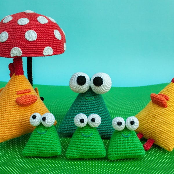 Inspired Pattern Hey Duggee Chicken and Frogs