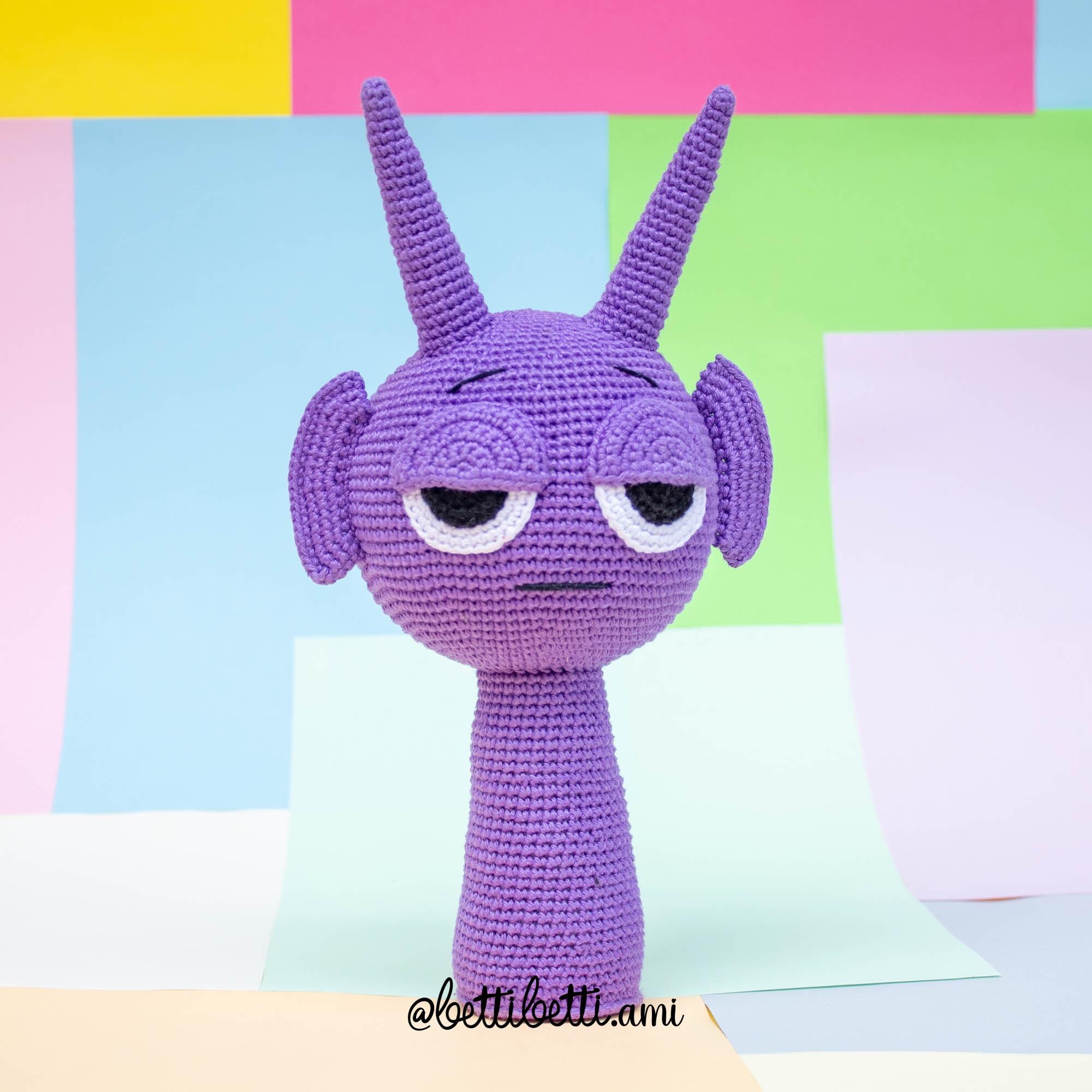 Durple Pattern Durple Sprunki Inspired Amigurumi Crochet Pattern Cute Plush Toy PDF ...