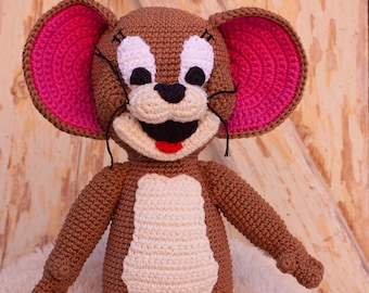 Crochet Mouse Amigurumi Pattern: Jerry Fanart (PDF Pattern)