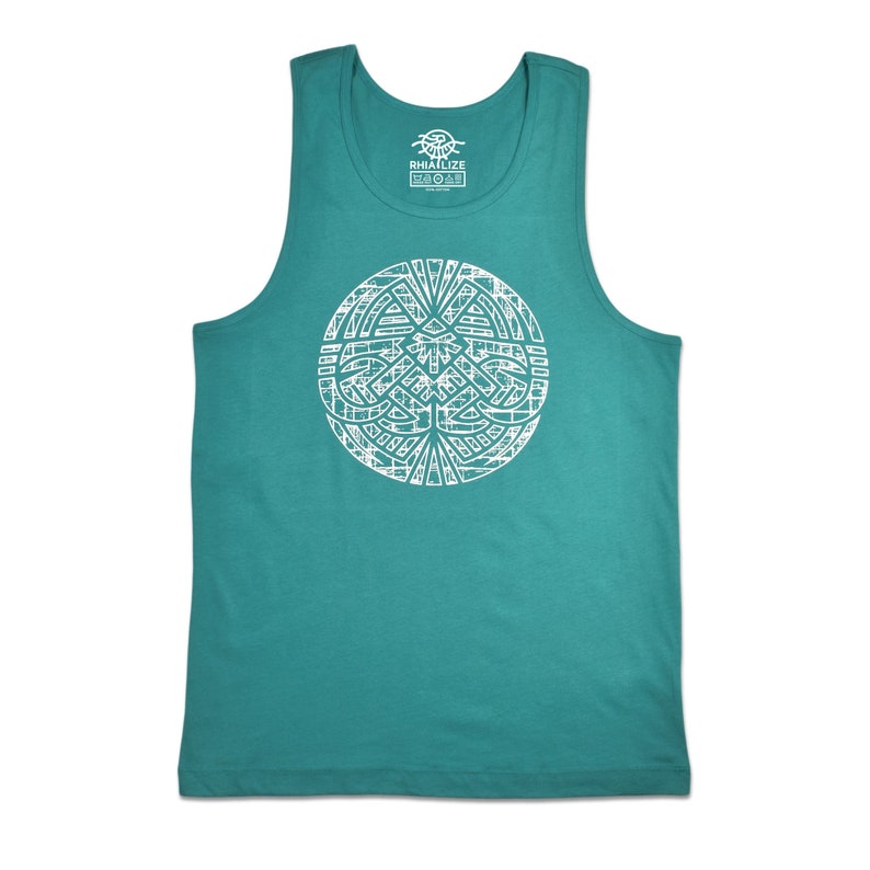 Men#39;s Tank Outlet sale feature Award-winning store Top Teal Blue Rave Festival Abstract Tops