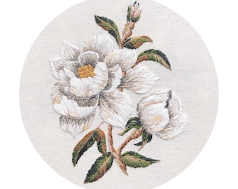Magnolia Stickanleitung | Mittelschwer