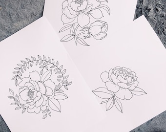 Floral Illustrations for Embroidery | Pattern Download