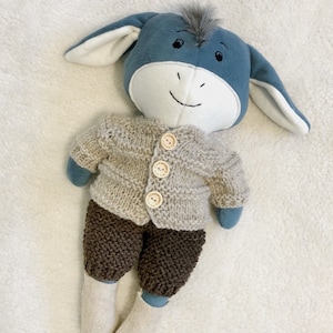 Poupée âne, Animal en peluche, Cadeau de Noël pour un garçon, Cadeau pour une fille, Cadeau de baby shower, Jouet unique, Poupée unique en son genre, Fait main,
