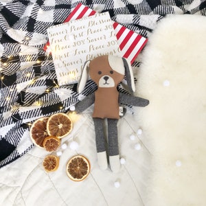 Puppy, Stuffed Animal, Stuffed Toy, Handmade, Plushie, Dog, Plush Dog, Soft Puppy, Unique, OOAK, Gender Neutral, Doll, Animal Doll, Pup
