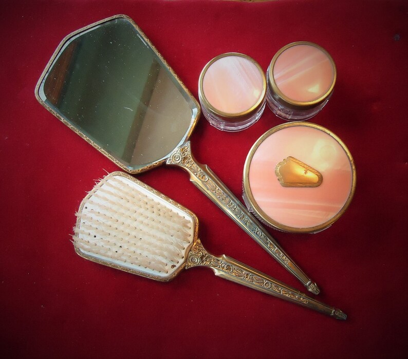 ANTIQUE VANITY SET Etsy