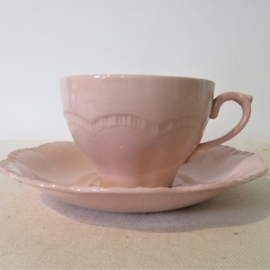 J & G Meakin Sol Rosa Vintage Porcelain Cup and Saucer set, Mark dated from 1912 +
