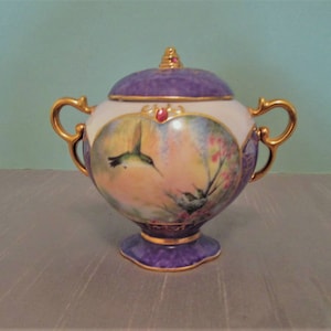 Tesouros de joias da natureza por Ardleigh Elliot PorcelainHummingbirds Musical Box 2000
