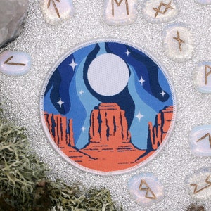 Moonrise Monuments Glow in the Dark-patch - Desert Valley opnaaiende patch
