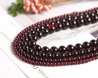 Garnet Beads Rhodolite Garnets Faceted Rondelles Roundels Rondels January Birthstone Earth Mined Gem 4 or 8-Inch Strand 3 to 5mm