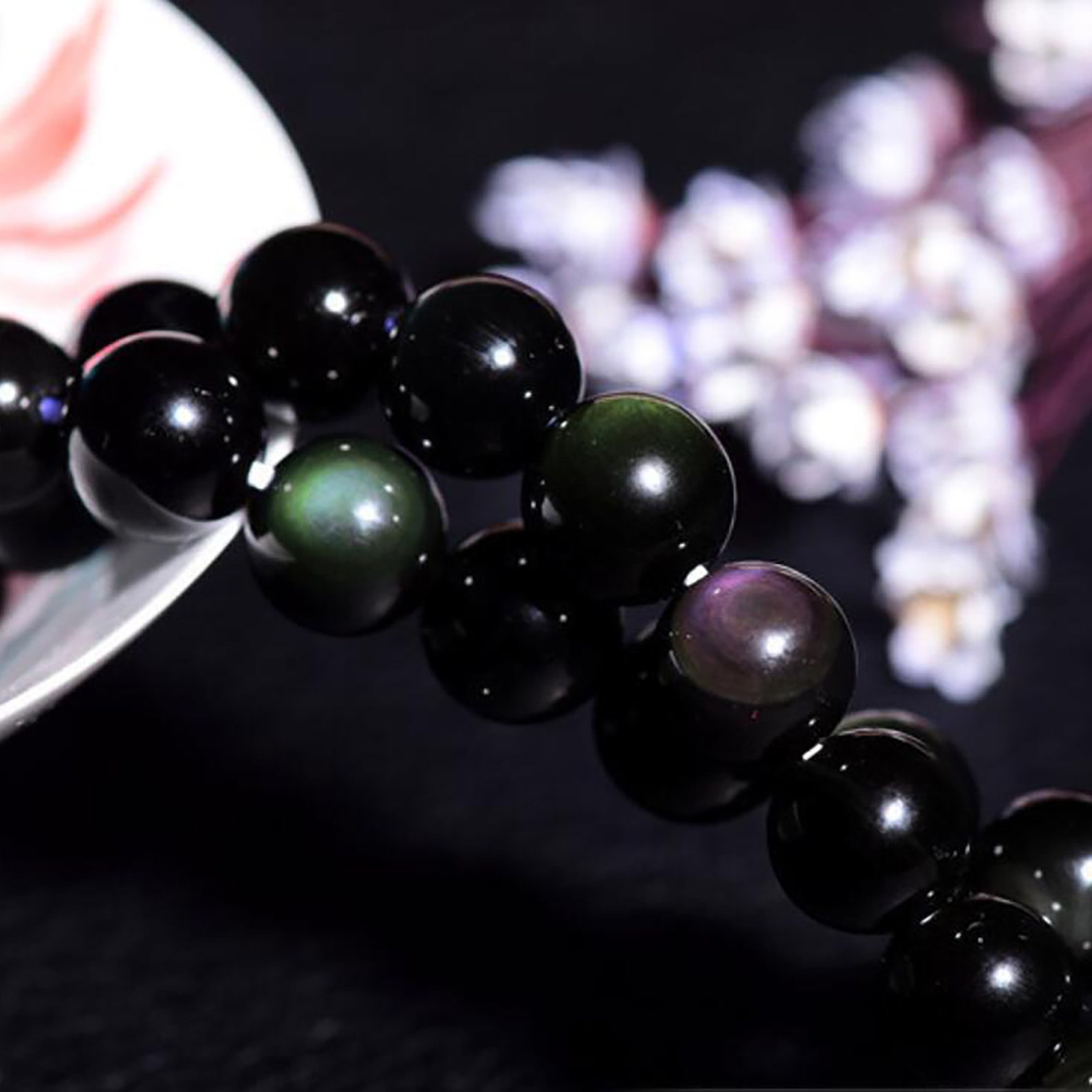 6-20mm Natural Rainbow Obsidian Beads Grade AAAAA Black - Etsy