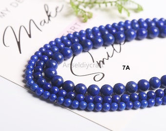 Naturel 12/14mm coin bleu lapis lazuli perles collier 36/54' "AAA Naturel 12/14mm coin bleu lapis lazuli perles collier 36/54' "AAA