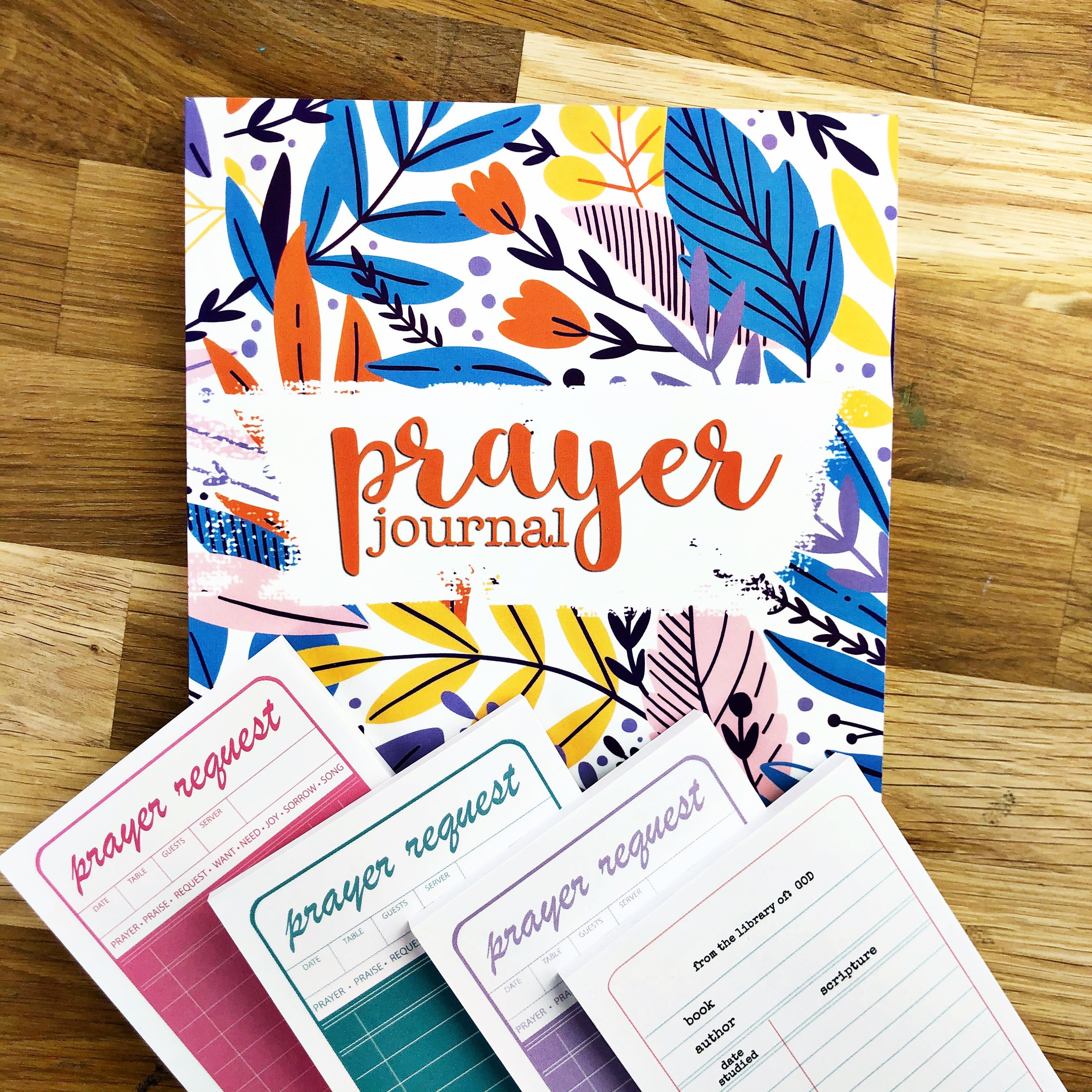 Prayer Journal & Sticky Notes Bundle Pack Tropical | Etsy