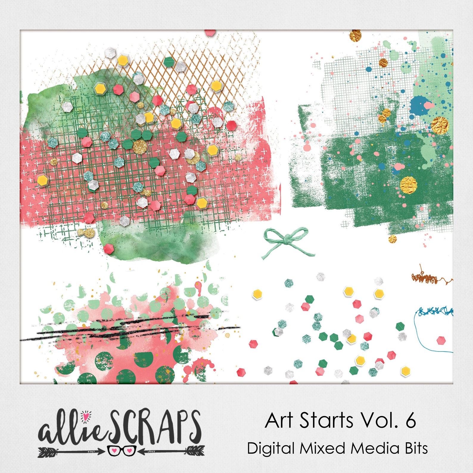 Art Starts Vol 6 Printable Mixed Media Etsy